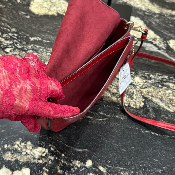 Coach Red and White Crossbody Bag - Picture 6 of 10